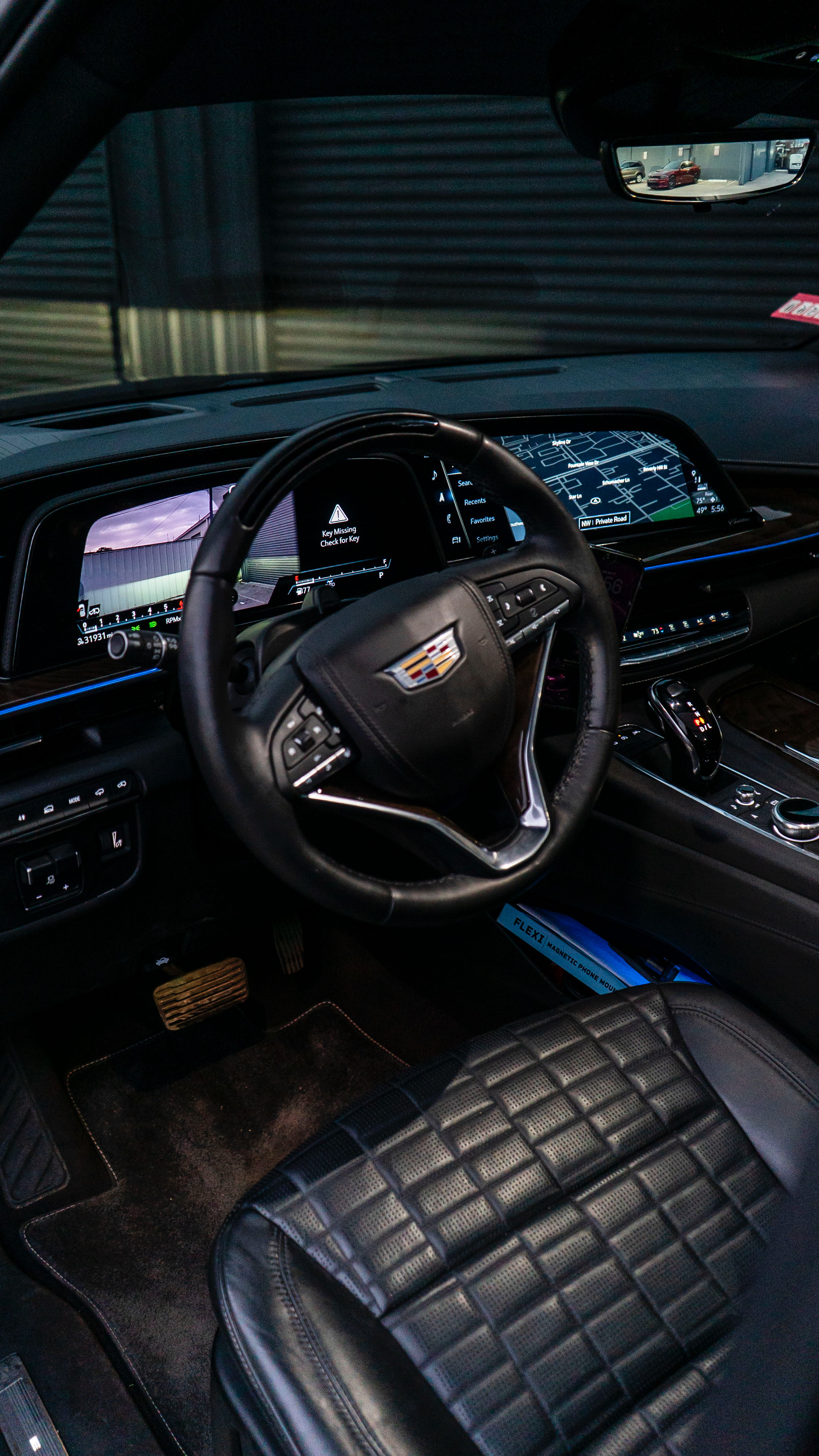 Luxury vehicle interior detail